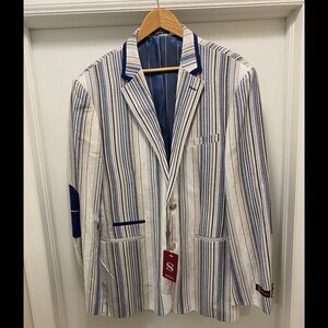 SILVERSILK Men’s Fancy Linen Jacket.